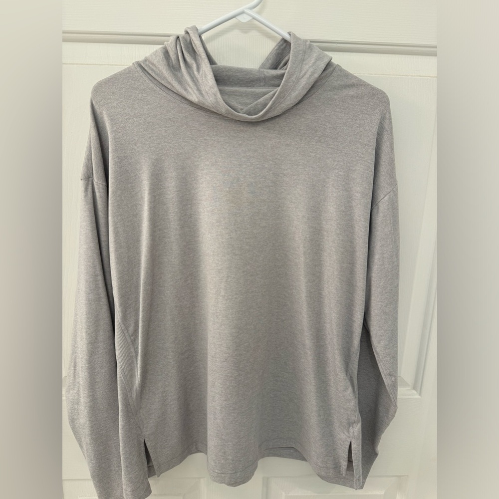 Athleta UPTEMPO II HOODIE SWEATSHIRT Gray Size Large